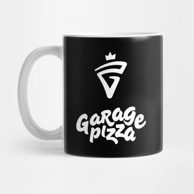 Garage Pizza White Logo Small by Tanzen